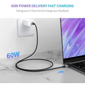 Cable Usb C Ugreen Carga Rápida 3a 60 W 480 Mbps Trenzado 1m_1