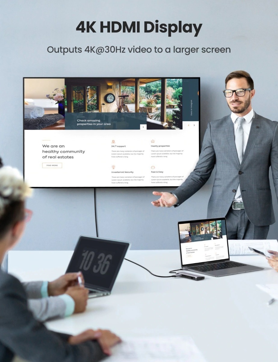 Hub 9 En 1 Usb C Ugreen Hdmi Vga Rj45 Usb 3.0 Sd/tf 100 W Pd_2 Hub 9 En 1 Usb C Ugreen Hdmi Vga Rj45 Usb 3.0 Sd/tf 100 W Pd_2