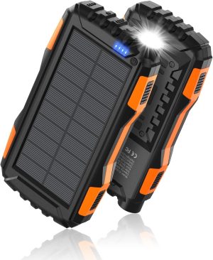 Power Bank Solar 42800mah Portátil Uso Rudo Ip67 c/ Linterna_0