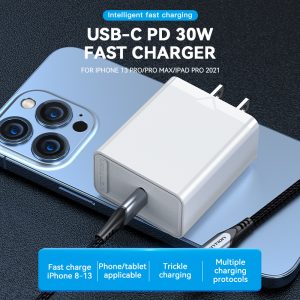 Cargador Carga Rápida 30W Vention USB C Para Iphone Samsung_1