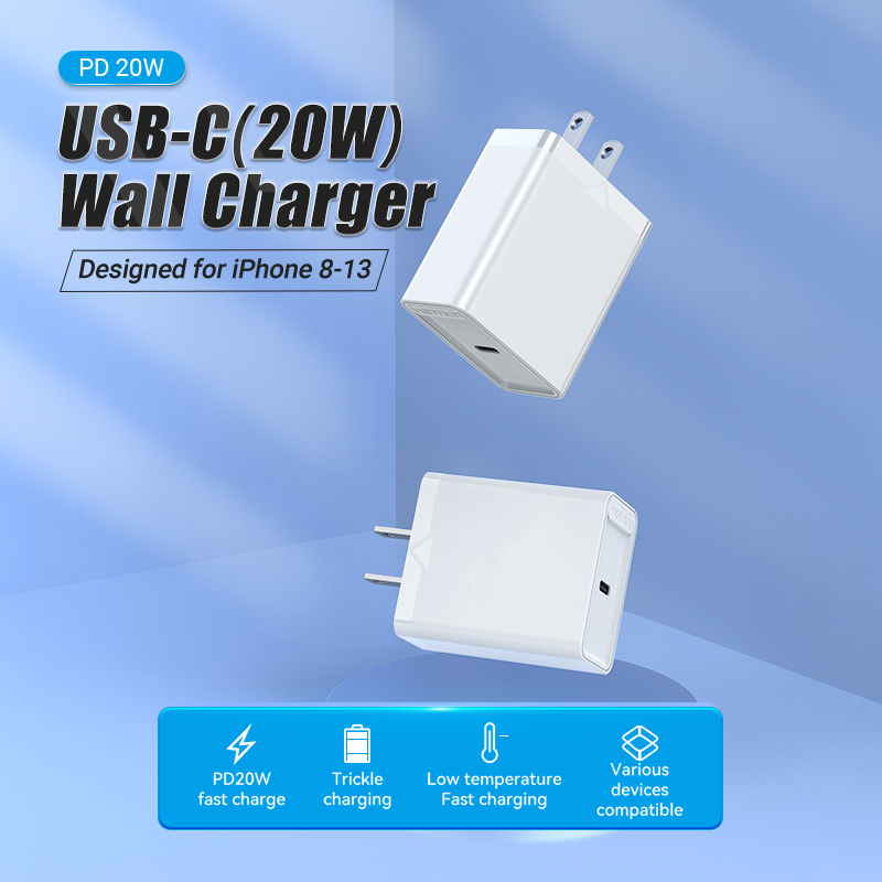 Cargador Carga Rápida 20W Vention USB C Para Iphone Samsung_1