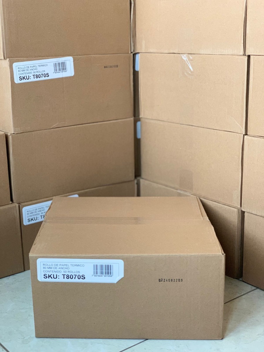 Caja 50 Piezas Papel Rollo Térmico 80×70 Mm Centro Panal_7 Caja 50 Piezas Papel Rollo Térmico 80x70 Mm Centro Panal_7