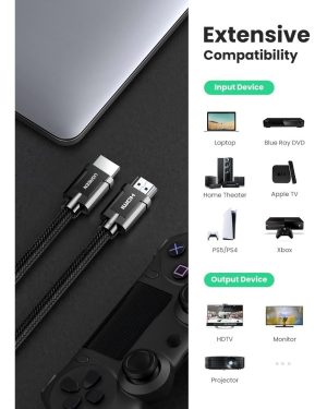 Cable Hdmi 2.1 Ugreen 8k 60hz Full Hd 4k 120hz Hdr Gaming 2m_5