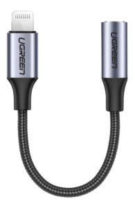 Cable Ugreen Lightning A Jack 3.5mm Aux M-f Trenzado 10cm_0