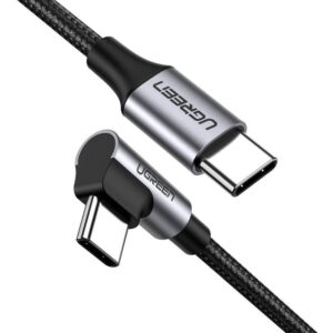 Cable Usb C Ugreen Carga Rápida En L Ángulo 90° 60 Watts 2m_0