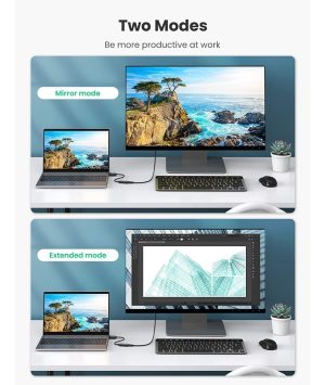 Cable Ugreen Displayport Macho A Hdmi Hembra 4k 60 Hz 25 Cm_3