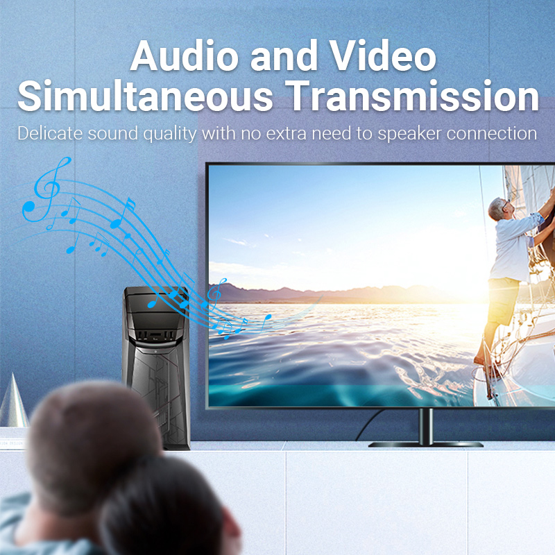 Adaptador Vention DisplayPort Dp Macho Hdmi Hembra 1080P_4