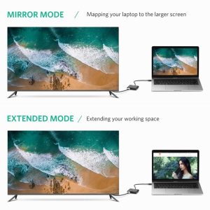 Adaptador Ugreen Usb C A Hdmi 4k + Vga Con Power Delivery_5