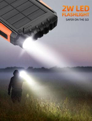 Power Bank Solar 42800mah Portátil Uso Rudo Ip67 c/ Linterna_5