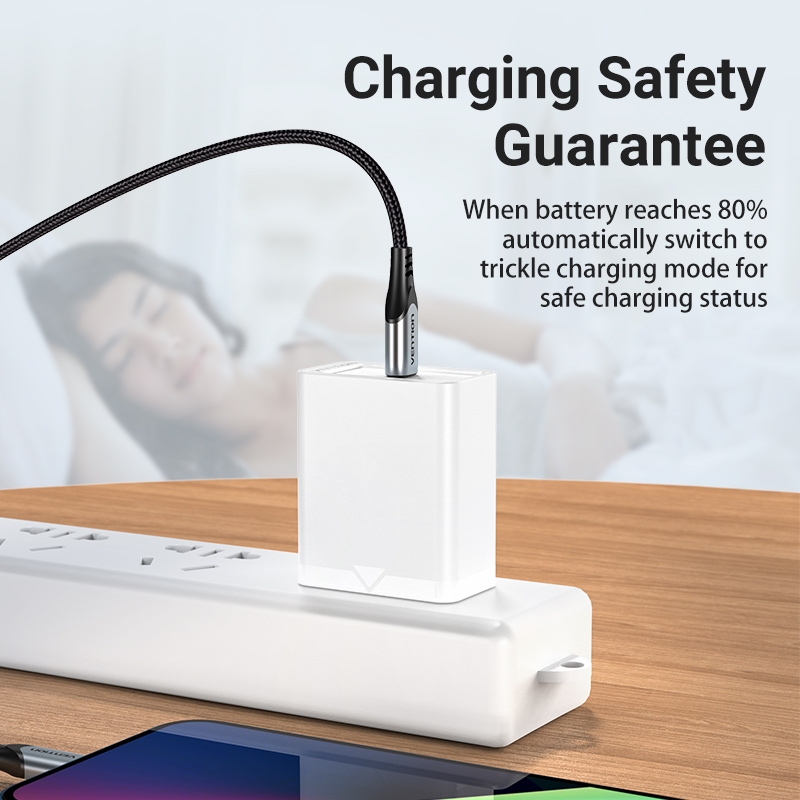 Cargador Carga Rápida 20W Vention USB C Para Iphone Samsung_6