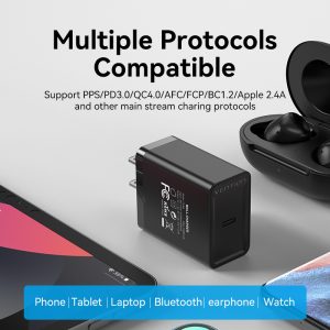 Cargador Carga Rápida 30W USB C Vention Para Samsung Iphone_5