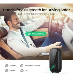 Ugreen Adaptador Transmisor Audio Bluetooth 5.0 Aux 3.5mm_4