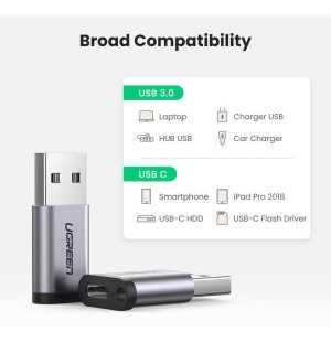 Adaptador Ugreen Otg Usb A 3.0 Macho Usb C Hembra_1