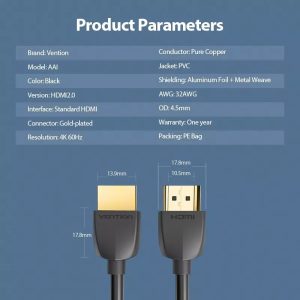 Cable Vention Hdmi 2.0 Certificado - Ultra Liviano - Portati_5