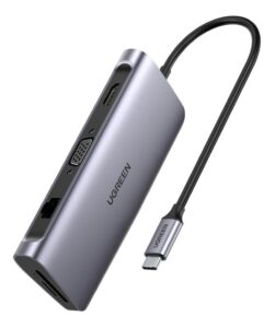 Hub 9 En 1 Usb C Ugreen Hdmi Vga Rj45 Usb 3.0 Sd/tf 100 W Pd_0