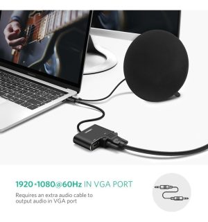 Adaptador Ugreen Usb C A Hdmi 4k + Vga Con Power Delivery_3