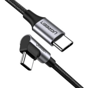 Cable Usb C Ugreen Carga Rápida 3 A 60 W Pd 90° Ángulo 1m_0