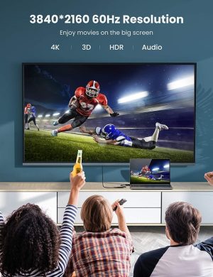 Cable Ugreen Displayport Macho A Hdmi Hembra 4k 60 Hz 25 Cm_1