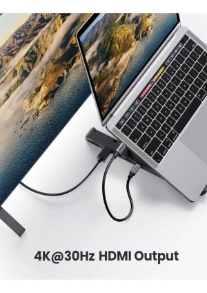 Base Ugreen Soporte Plegable Laptop 5 En 1 Usb-c Hdmi Sd/tf_4