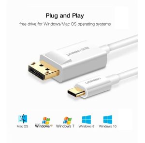 Cable Ugreen Usb C A Displayport Dp Macho-macho 4k 1.5 M_2