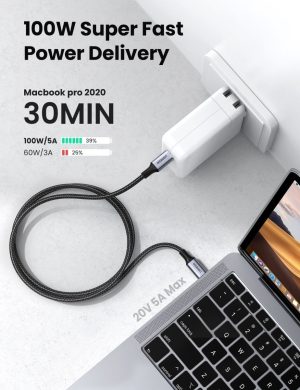 Cable Ugreen Usb C Carga Rápida 5 A 100 W Pd 480 Mbps 2m_1