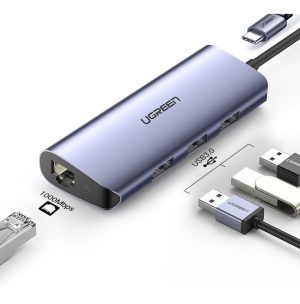 Hub 5 En 1 Usb C Ugreen 3x Usb 3.0 1x Rj45 1x Usb C Pd 100 W_1