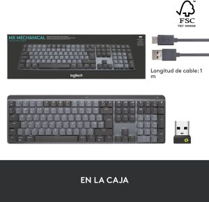 Teclado Bluetooth Logitech Mx Mechanical Usb Español Grafito_1