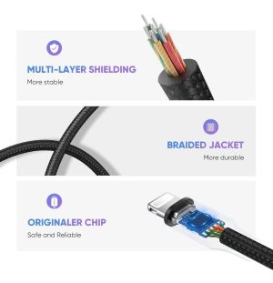 Cable Ugreen Lightning A Jack 3.5mm Aux M-f Trenzado 10cm_3