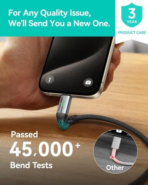 Cable Usb C 240w Turbo Carga Rápida Iniu 2m Para Mac Samsung_5