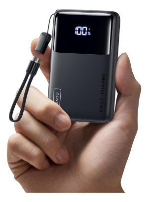 Power Bank Mini 10000mah 45w Carga Rápida Iniu 2 Usb C Usb A_0