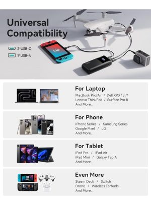 Power Bank 25000mah 100w Carga Rápida 3 En 1 Iniu Para Viaje_8